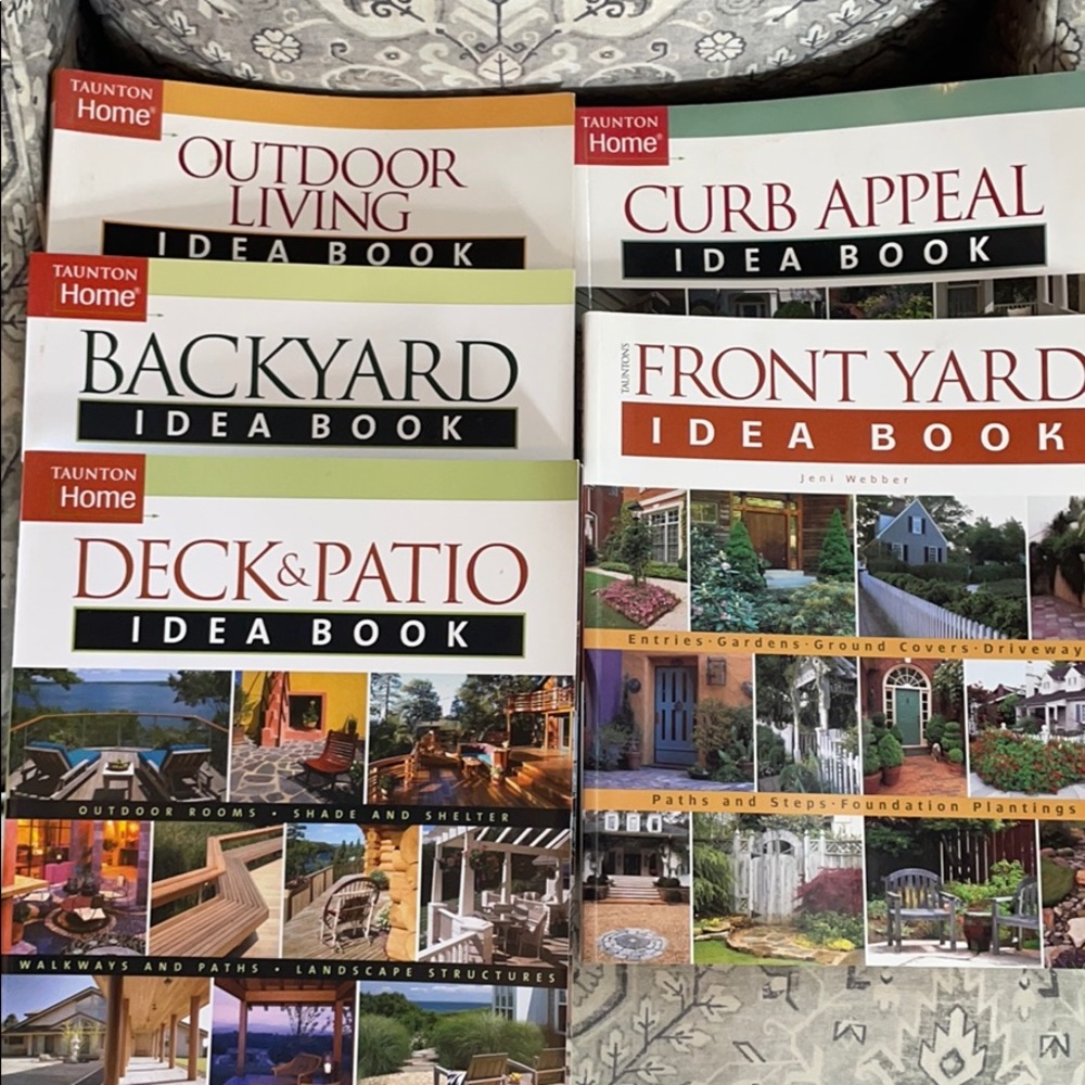 Lot of 5 Taunton Home Idea Books Outdoor
